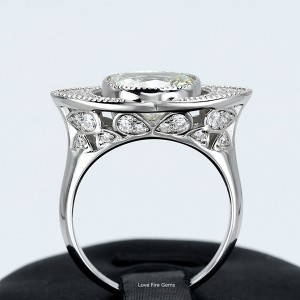 925 стерлинг сребро дробљени блистави рез цз 8цт фини накит женски коктел прстен