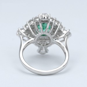 Ubucwebe bemfashini obusha obuyi-oval cut cz engagement 925 sterling silver rings