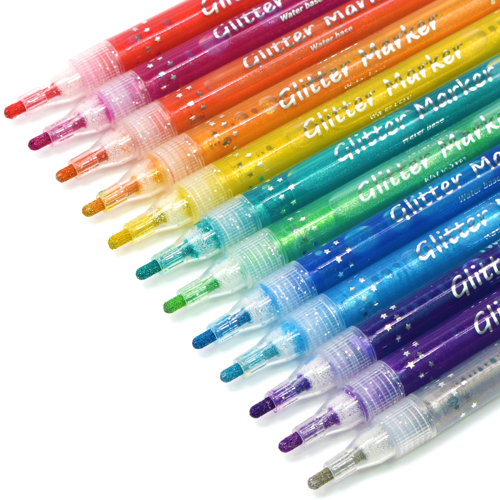 TWOHANDS Glitter Markers,12 Colors,20017