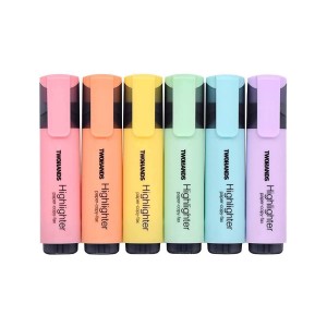 TWOHANDS Highlighter, 6 Pastel Colors,20079