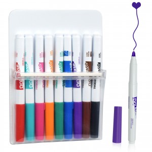 TWOHANDS Dry Erase Markers, 9 Colors,With Magnetic Pen Holder,20635