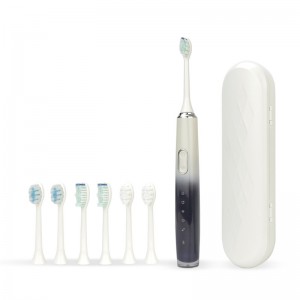Manufacturer for Lcd Screen Wireless Electric Toothbrush - TB2065 Gradient Exquisite Couple Whitening Travel Sonic Electric Toothbrush – Aoshuo