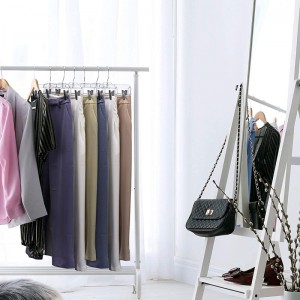 12 Pack 14 inch Yakajeka Plastic Skirt Hangers ine Adjustable Clips