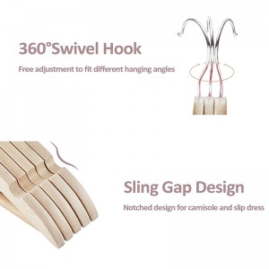 ROSOS Wooden Hangers 20 Pack