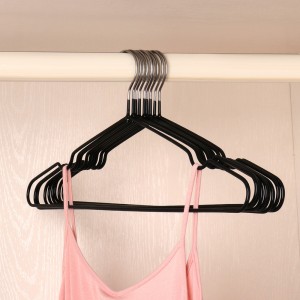 Закачалки за дрехи Неплъзгаща се издръжлива метална закачалка с пространство за гумено покритие