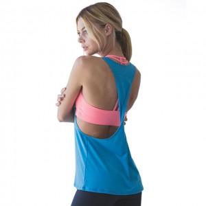 Sport Top For Fitness T-shirt Female Backless Modal Jogging Femme Yoga Shirts Workout Sleeveless Tee Shirt Plus Size XL