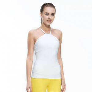 Fitness Women Sleeveless Shirts Jogging Gym Sports Running Tight Yoga Vest Breathable Quick Dry Workout Pad Tank Top