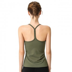 Gym Top For Women Sport T-shirt Nylon Solid Dry Fit Yoga Shirt Jogging Femme Fitness Sleeveless T-Shirt Workout Tops Female