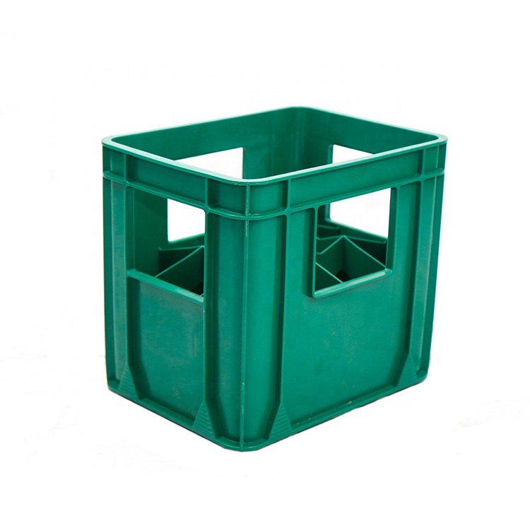 Caja de almacenamiento de lavado de vidrio de vasos de plástico 12-F Caja de cerveza de embalaje de almacenamiento de plástico