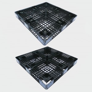 1111- E Logistic Transport Goods Storage Stackable Plastic Pallet 6 Runners