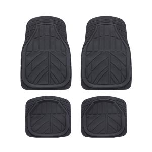 Premium semi-custom 4pcs  deep tray car mat with multi-triming lines