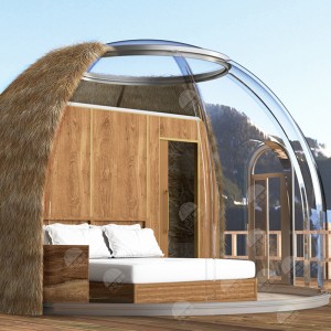 16㎡ Луксозен прозрачен купол за къмпинг на открито