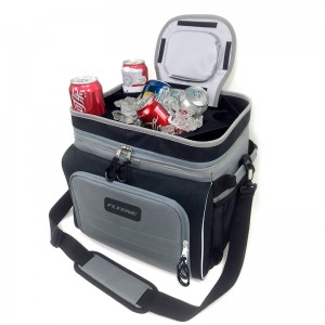 FLYONE New Design Leak Proof Thermal Insulation Outdoor Camping Lunch Picnic 30 Cans Beach Cooler Bag with Opener for Beer