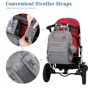Multipurpose Travel Back Pack Large Unisex Baby Diaper Bag Backpack with Portable Changing Pad