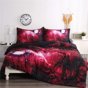 China Wholesale China 3D Hipster Galaxy Bedding Set Universe Outer Space Themed Galaxy Print Bed Linen Duvet Cover Bed Sheet & Pillow Case