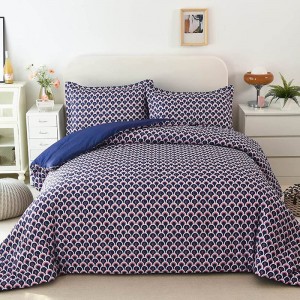 Full/ Queen/ King Comforter Σετ τυπωμένο 3 τεμαχίων Comforter Σετ Ελαφρύ σετ άνετου κρεβατιού Μαλακά σετ αναπαυτικού κρεβατιού με 2 μαξιλαροθήκες για όλες τις εποχές
