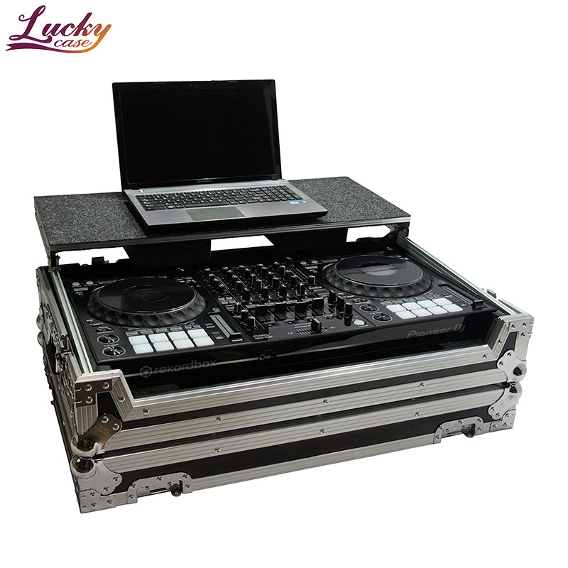 Estojo DJ Flight com suporte para laptop Glide Road compatível com Numark NV