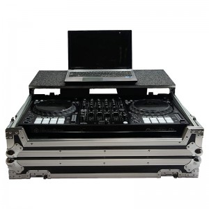 DJ Flight Case med Glide Laptop Stand Road Kompatibel med Numark NV