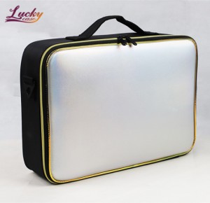 Professional Makeup Bag PU letlalo Cosmetic Makeup Organizer Protable Artist Storage Bag