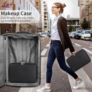 PU kosmetik Kantong Travel Makeup Train Case Profesional Makeup Case