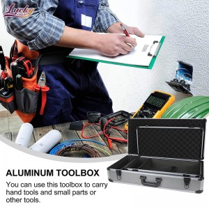 Tilpasset verktøykoffert i aluminium Hard Shell verktøyetui i aluminium