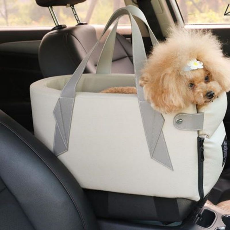 LHP PU Luxury Center Console Dog Car Seat Waterproof Portable Pet Armrest Seat