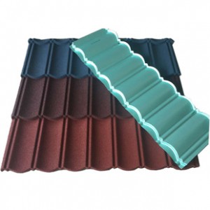 The Traditional Chinese Hot Thengiso 0.4mm Roman Stone Coated Metal Roof Tiles