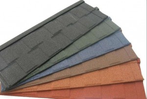 Traditional Chinese Hot Sale 0.4mm Roman Stone Coated Metal Roof Tiles