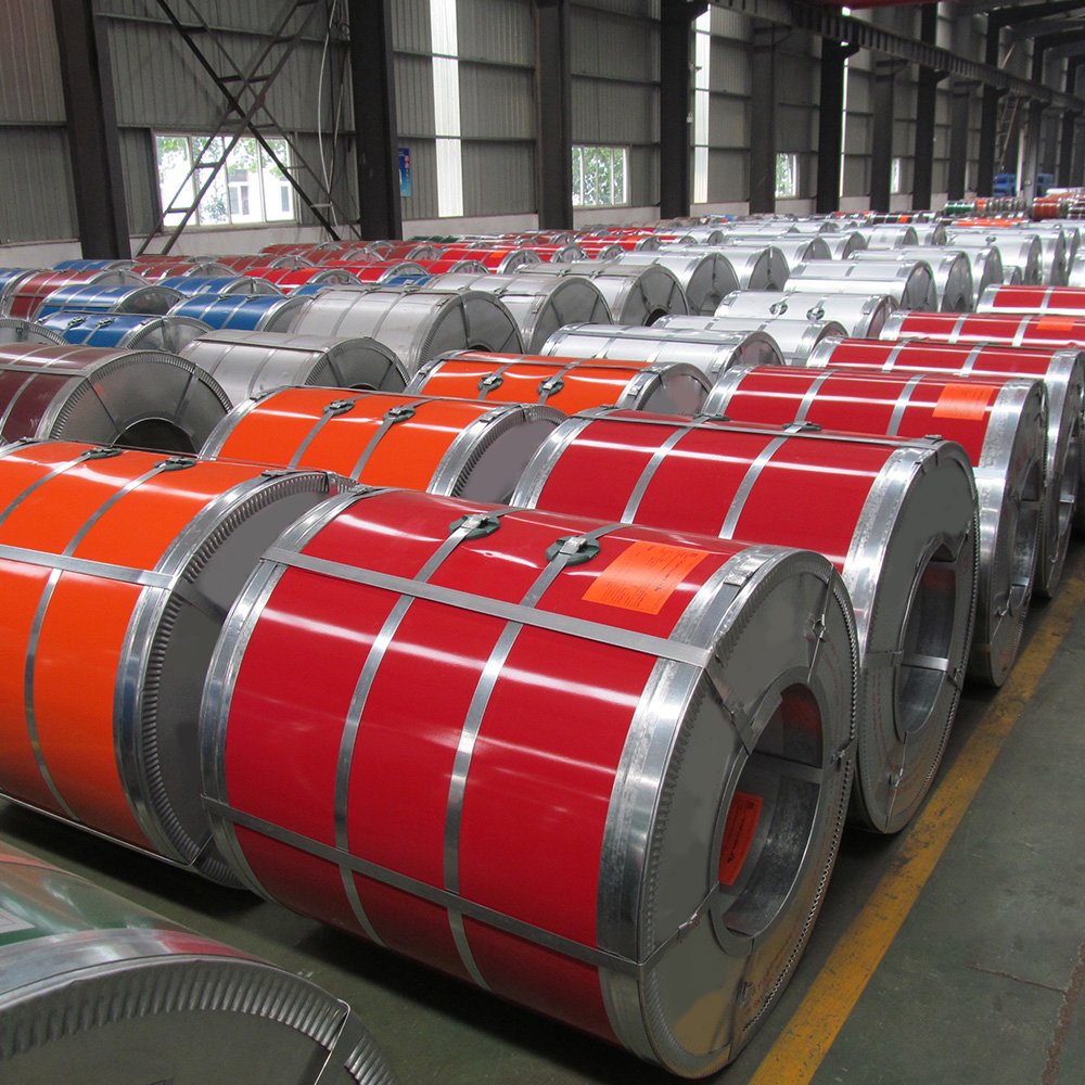 200 tunnellate di bobina d'acciaio rivestita di culore / PPGI, mandata à Mauritius.