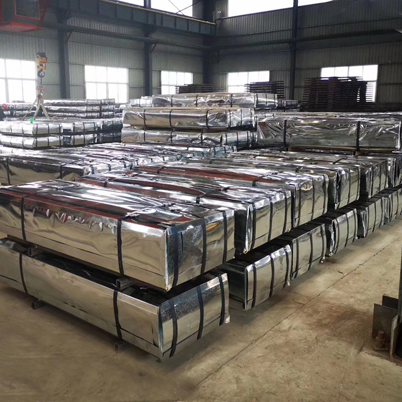810 toneladas de chapa ondulada galvanizada para a Etiópia