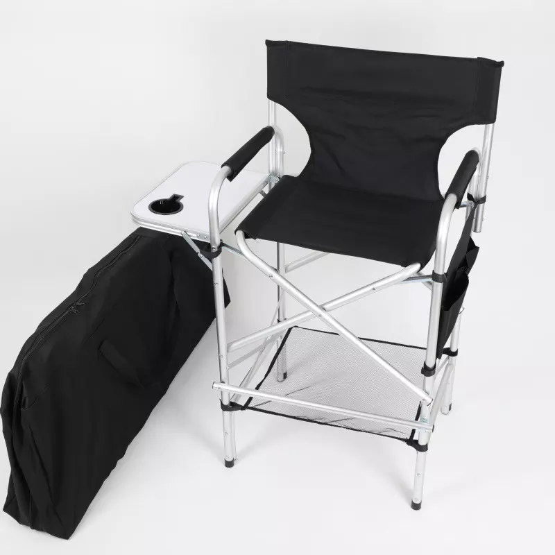 HK Customized High Strength Foldable Aluminum Chair Outdoor Camping Folding Director Chair