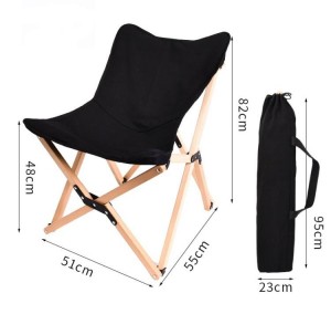 Good Quality Outdoor Products – Lulusky Outdoor Wooden Beach Chairs for Sale Folding Small Foldable Camping Sand Chair MWY002 – Qibu
