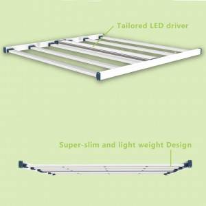 Lighting bar undetachable High performance indoor LED Grow Light with full spectrum+deep red