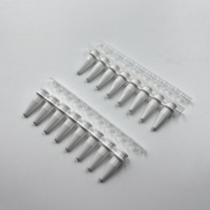 PCR 8-Strip tubes with seperate strip-caps