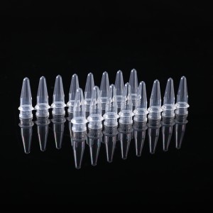 PCR 8-Strip tubes ມີ strip-caps ແຍກ