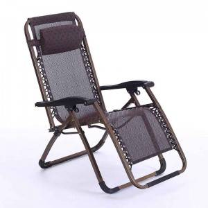 Luxosa cadeira Zero Gravity de tubo cadrado con tecido especial