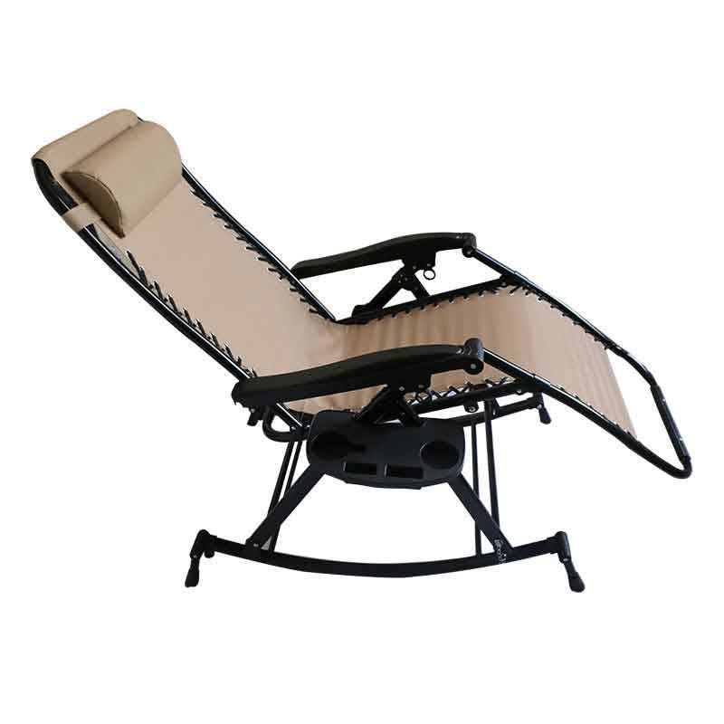 כיסא נדנדה Zero Gravity עם מחזיק כוסות תמונה מוצגת