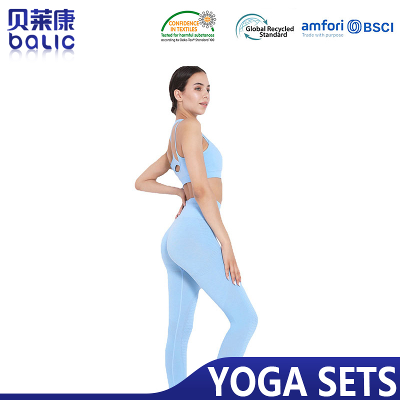 High Quality Personalized Bra Leggings Yoga Suit For Women BLK0062