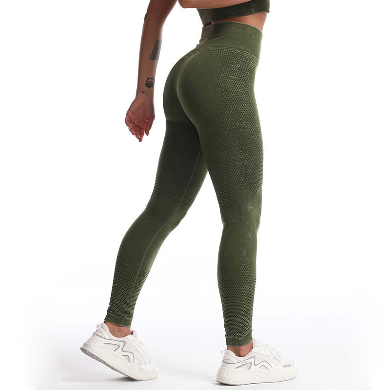Crop Top And Leggings Yoga Set For Women Sports BLK0036