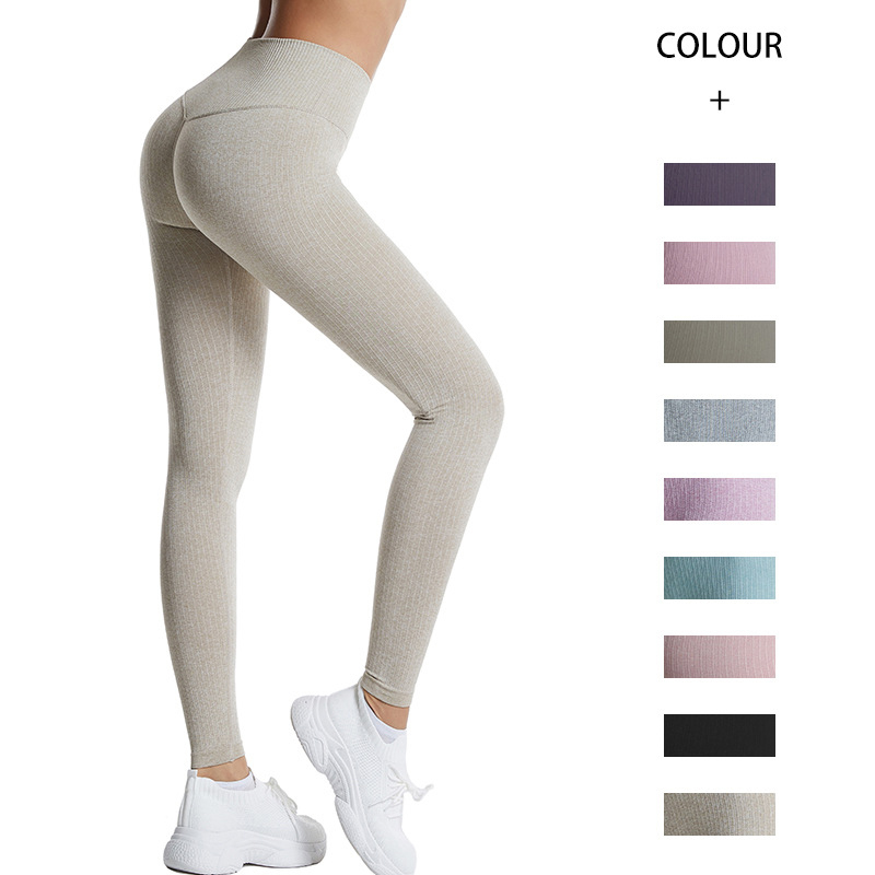 Compression Tight Waist Slim High Waist Yoga Pants For Women BLK0053 
