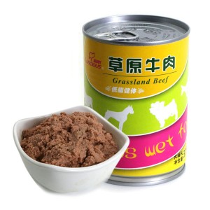 LSW-01 375g Grassland Sapi Canned Dog Food Produsén