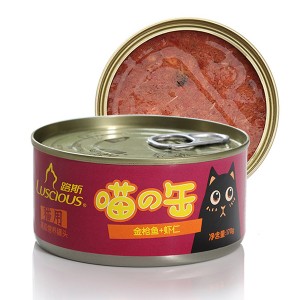 LSCW-07 Visas tunas su krevetėmis kačių šlapio maisto didmeninė prekyba