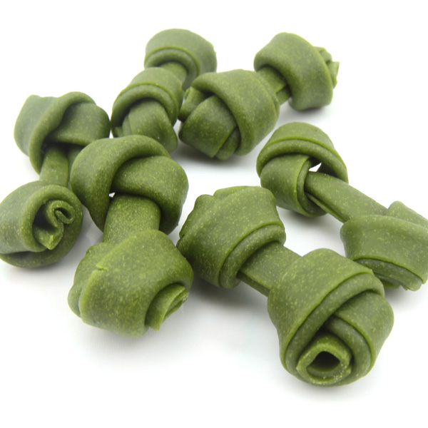 LSDC-16 2.5′ Spinach Cheese Knot Rawhide Dog Chews বৈশিষ্ট্যযুক্ত ছবি