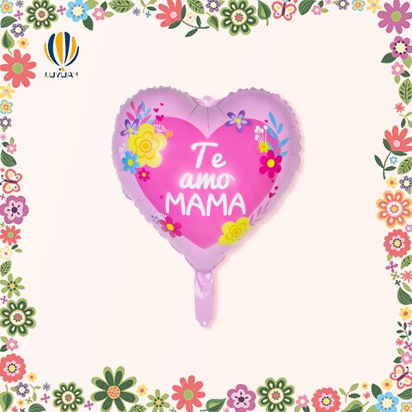 YY-F0911 18″ ຮູບຫົວໃຈ Teamo Branch And Flower Mama