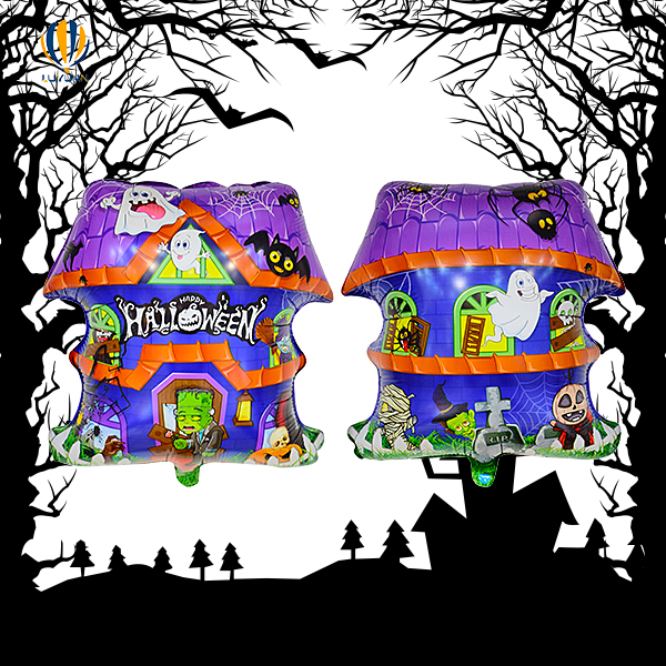 Հանրաճանաչ Halloween House փայլաթիթեղի փուչիկ