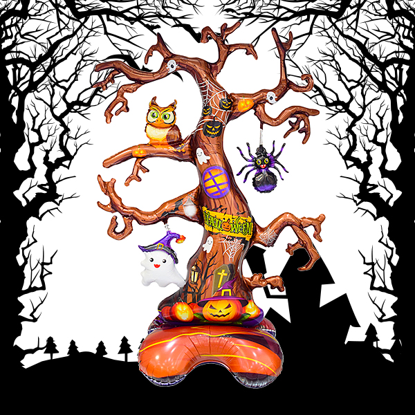 Halloween Ghost Dead Tree stand airlooz foil balloon