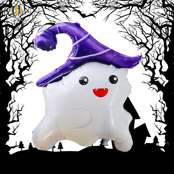 Balonë me folie të famshme të Halloween Hat Ghost