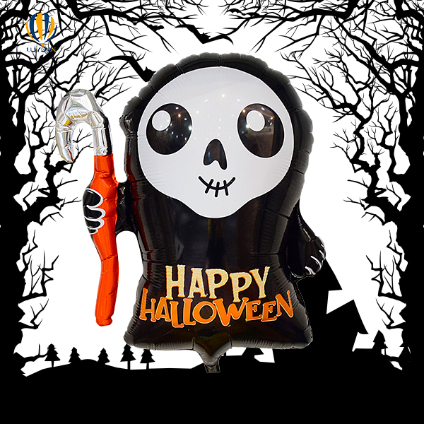 Priljubljen balon iz folije Halloween Skeletal Messenger