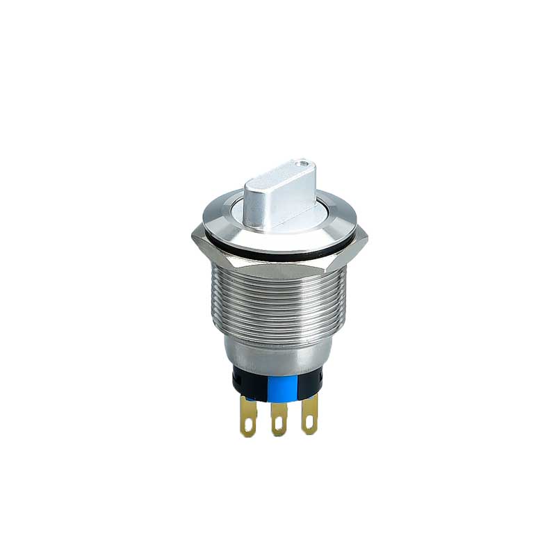 Interruptor selector de 19/22 mm Interruptor metàl·lic Micro Rotate de 2/3 posicions
