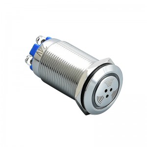 Zumbador metálico de 16 mm/19 mm/22 mm 220 v 24 v Flash alto 12 v Sonido intermitente Impermeable